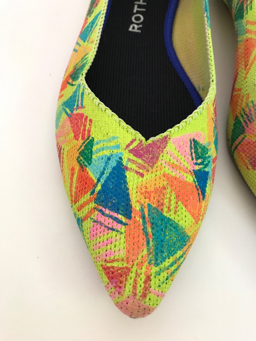 ROTHY’S Custom Colorful The Point Women’s Pointed Toe Flat Size 8.5 - Picture 4 of 16